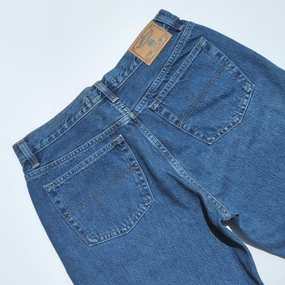 Tommy Hilfiger 2000 Vintage Medium Wash High Waisted Straight Leg Jeans Blue 12 - Picture 13 of 16